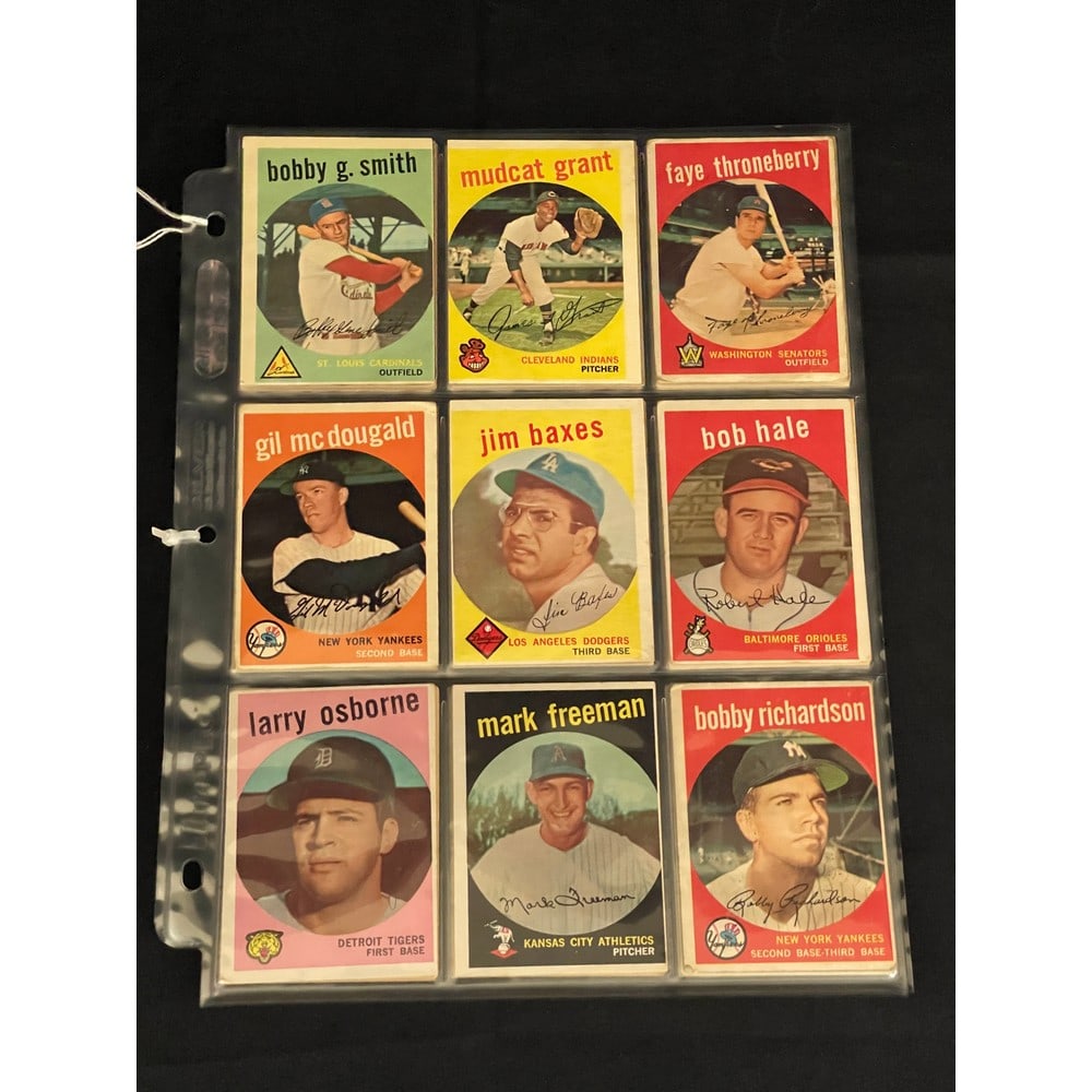 (54) 1959 Topps Baseball Cards Nice Shape (1 of 4)