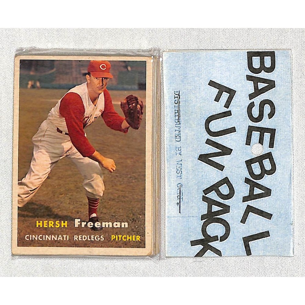 1957 Topps Baseball Cello Fun Pack 10 Cards (1 of 2)