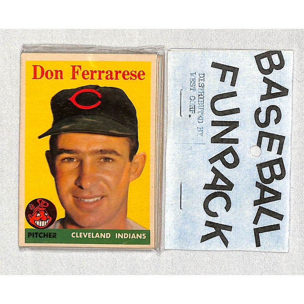 1958 Topps Baseball Cello Fun Pack 10 Cards (1 of 2)