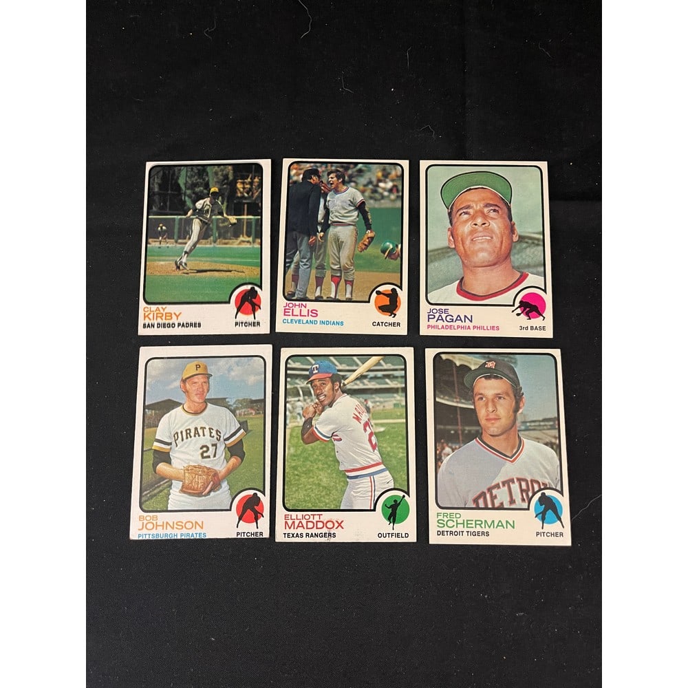 (576) Different 1973 Topps Baseball Partial Set (1 of 3)