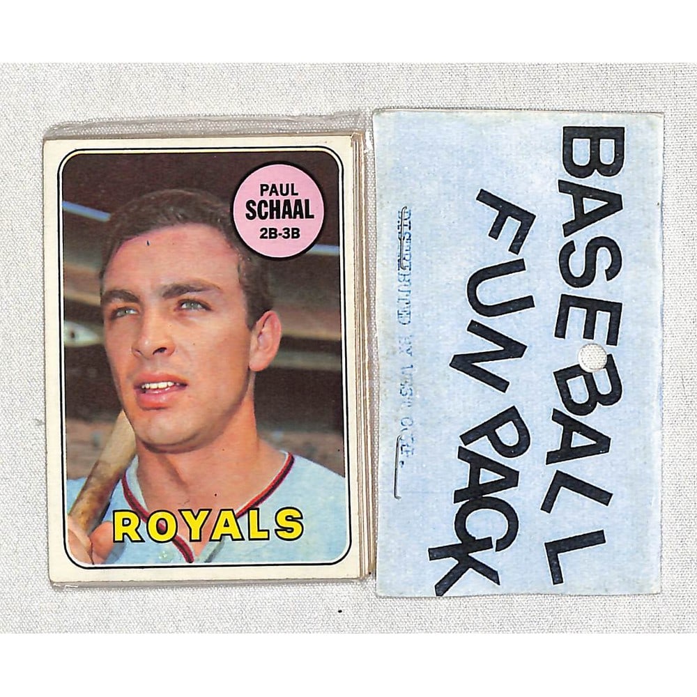 1969 Topps Baseball Cello Fun Pack 10 Cards (1 of 2)