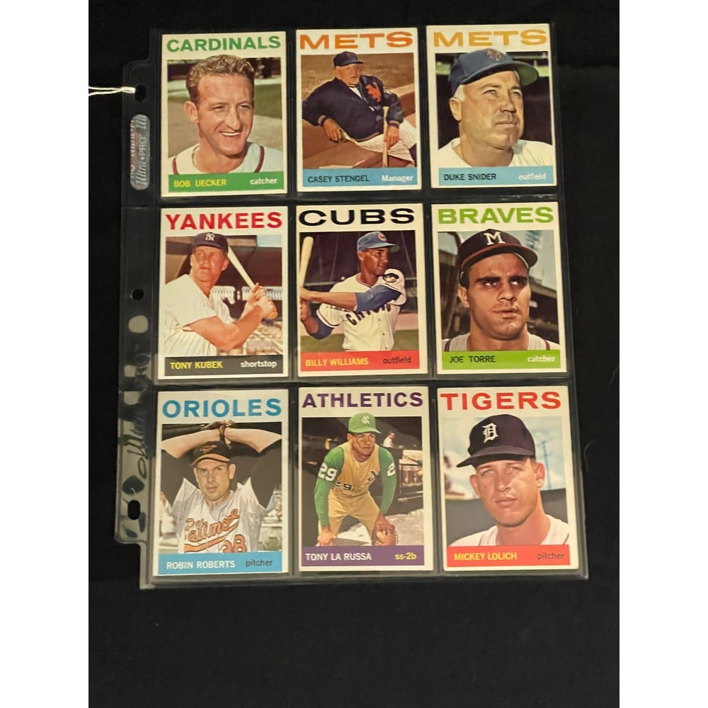 (9) 1964 Topps Baseball Stars (1 of 2)