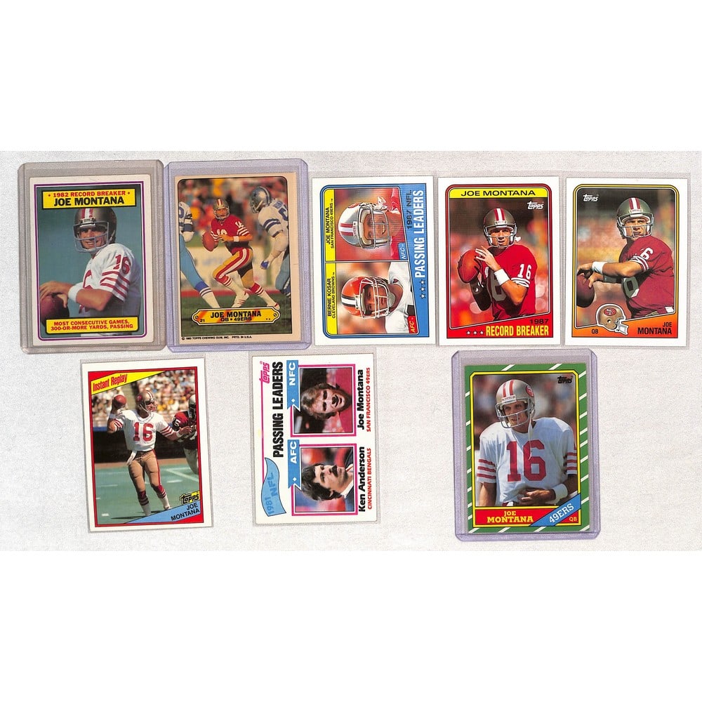 Joe Montana (8 Diff Cards) 1980's (1 of 1)