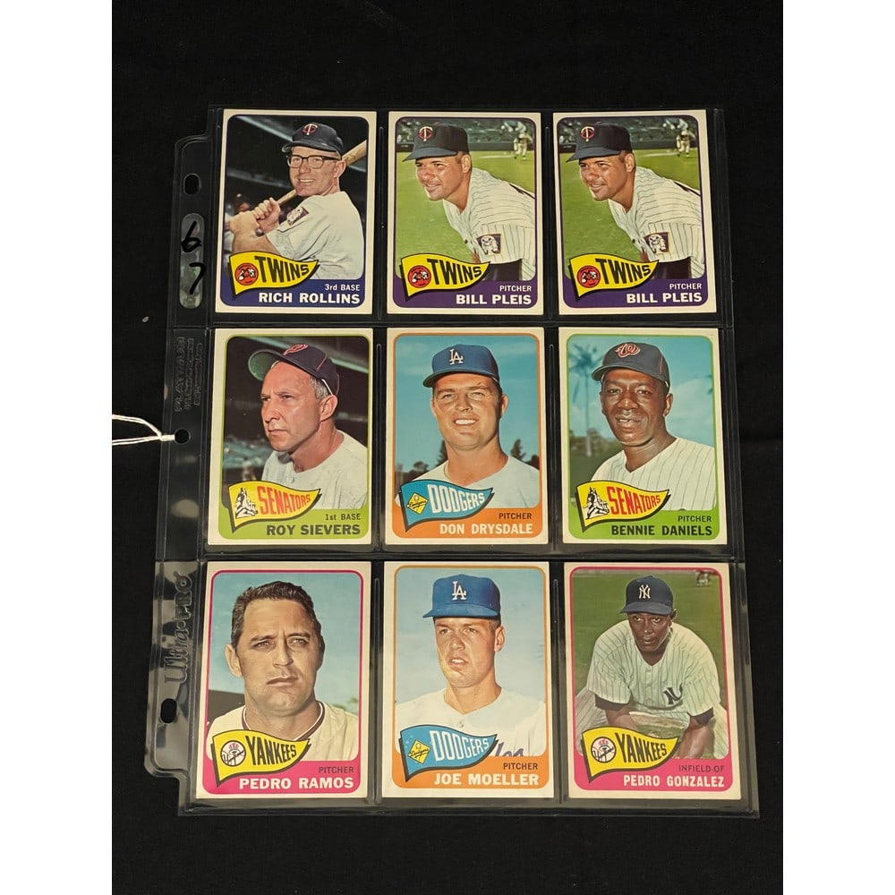 (9) 1965 Topps Baseball  With Stars (1 of 2)