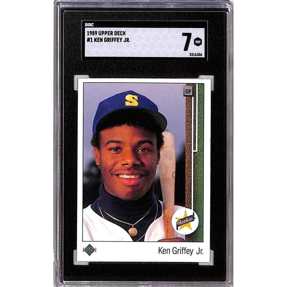 1989 Upper Deck Ken Griffey Jr. Rookie Sgc 7 (1 of 2)
