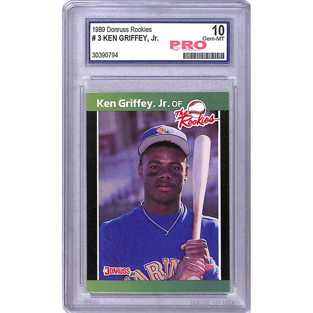 1989 Donruss Rookie Ken Griffey Jr. Graded 10: 1989 Donruss Rookie Ken Griffey Jr. Graded 10