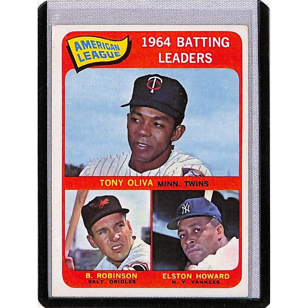 1965 Topps Al Batting Leaders Oliva/robinson: 1965 Topps Al Batting Leaders Oliva/robinson