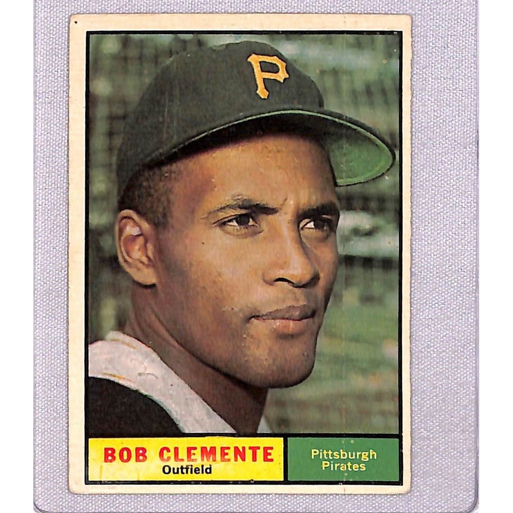 1961 Topps Roberto Clemente Vg Crease Free (1 of 2)