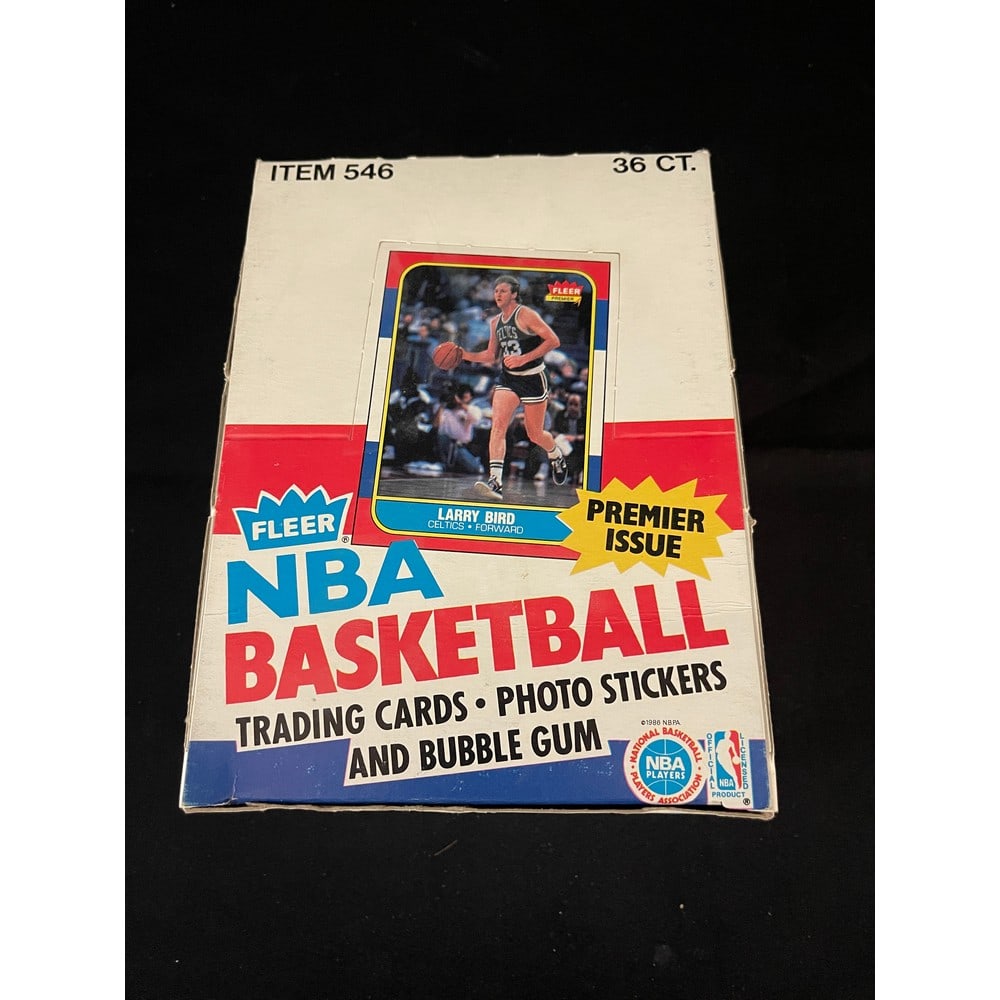 1986 Fleer Basketball Empty Display Box/wrapper (1 of 5)
