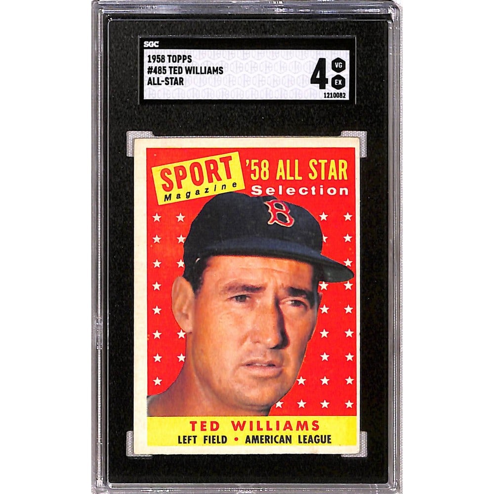 1958 Topps Ted Williams Allstar Sgc 4 (1 of 2)