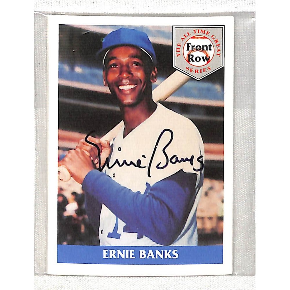 1992 Front Row Ernie Banks 5 Card Signed Set (1 of 2)