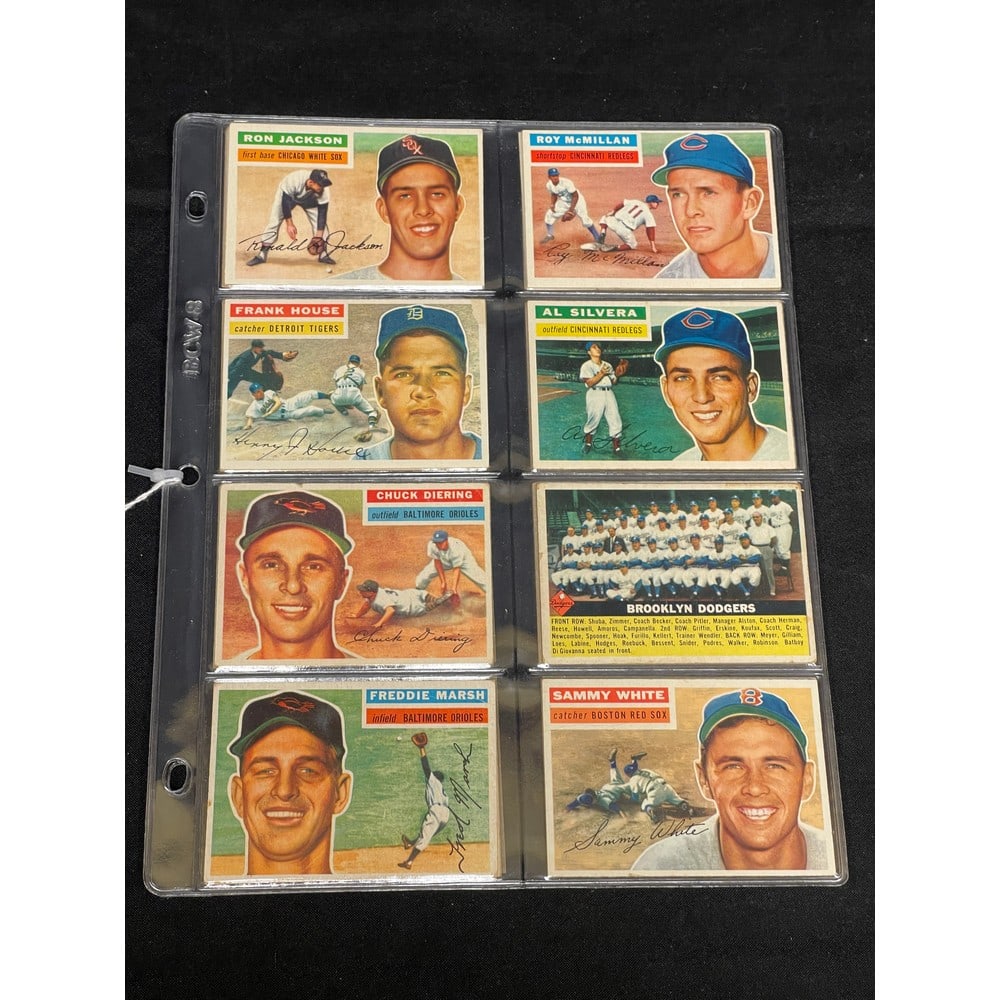 (48) 1956 Topps Baseball Cards Mixed Grade (1 of 3)