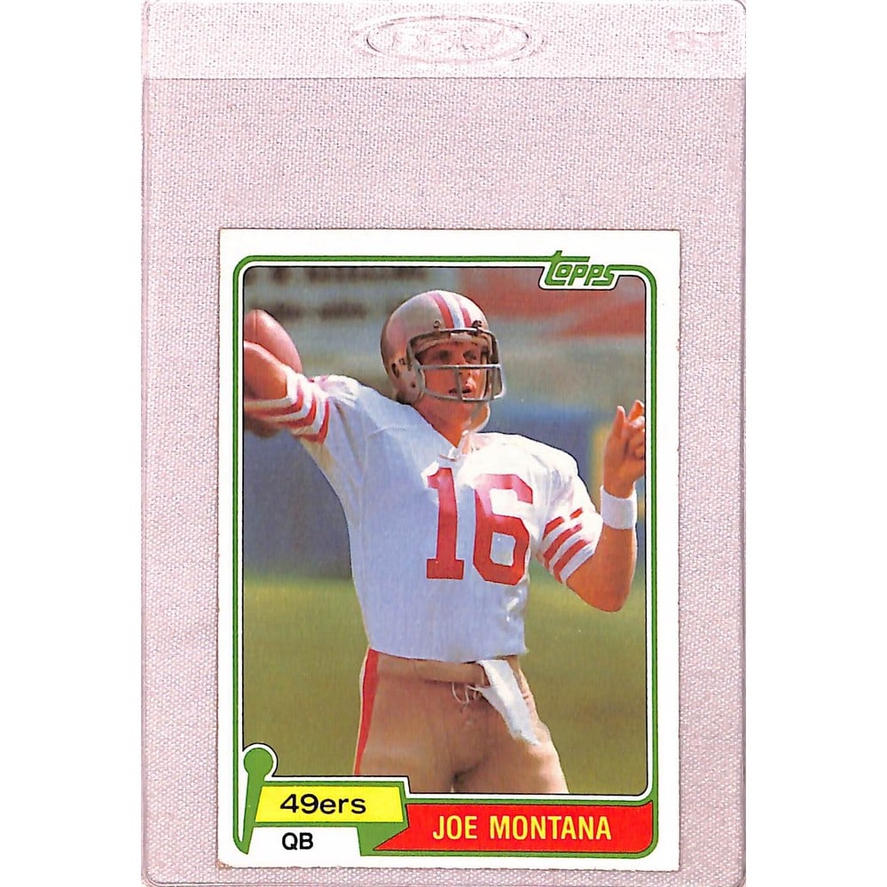 1981 Topps Joe Montana Rookie: 1981 Topps Joe Montana Rookie