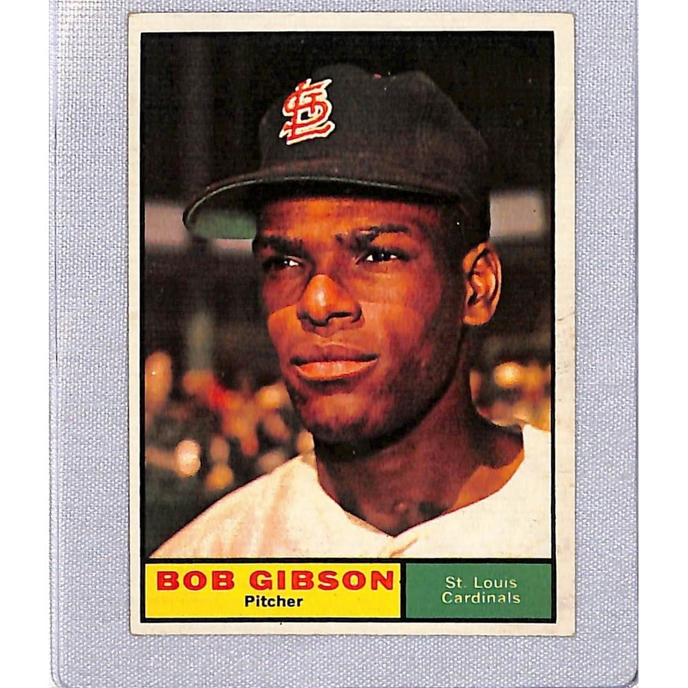 1961 Topps Crease Free Bob Gibson: 1961 Topps Crease Free Bob Gibson