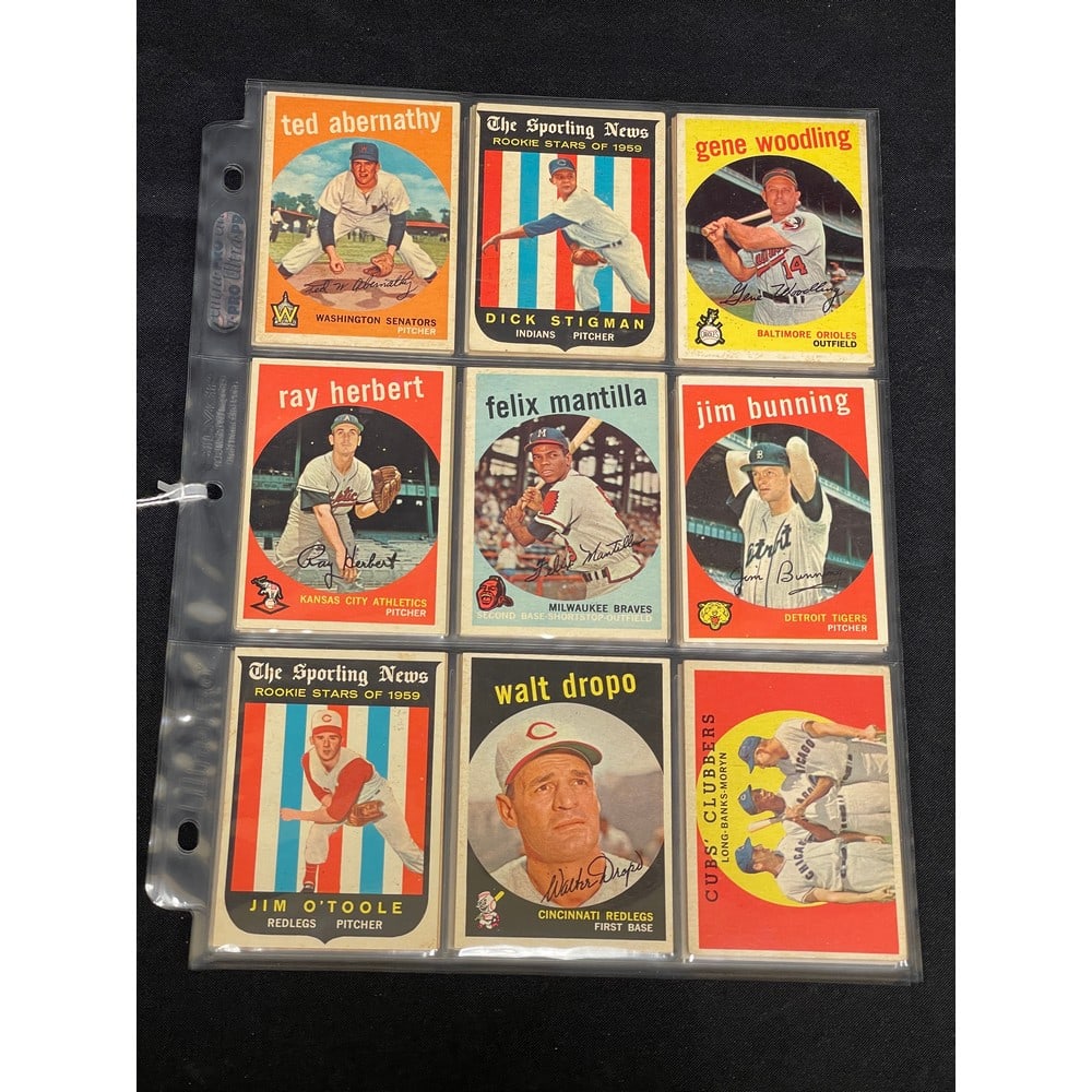 (54) 1959 Topps Baseball Cards High Grade (1 of 3)