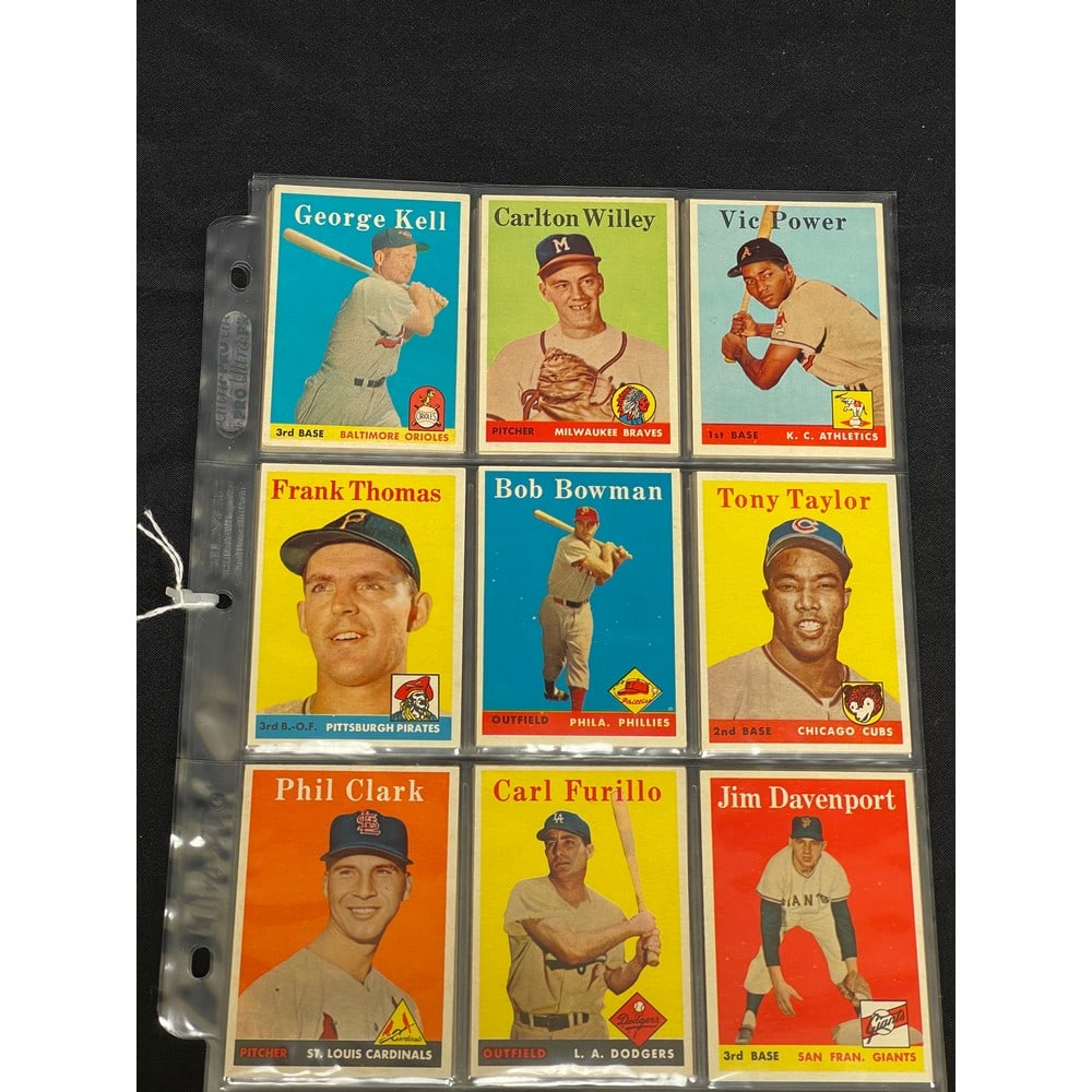 (54) 1958 Topps Baseball Cards High Grade (1 of 3)
