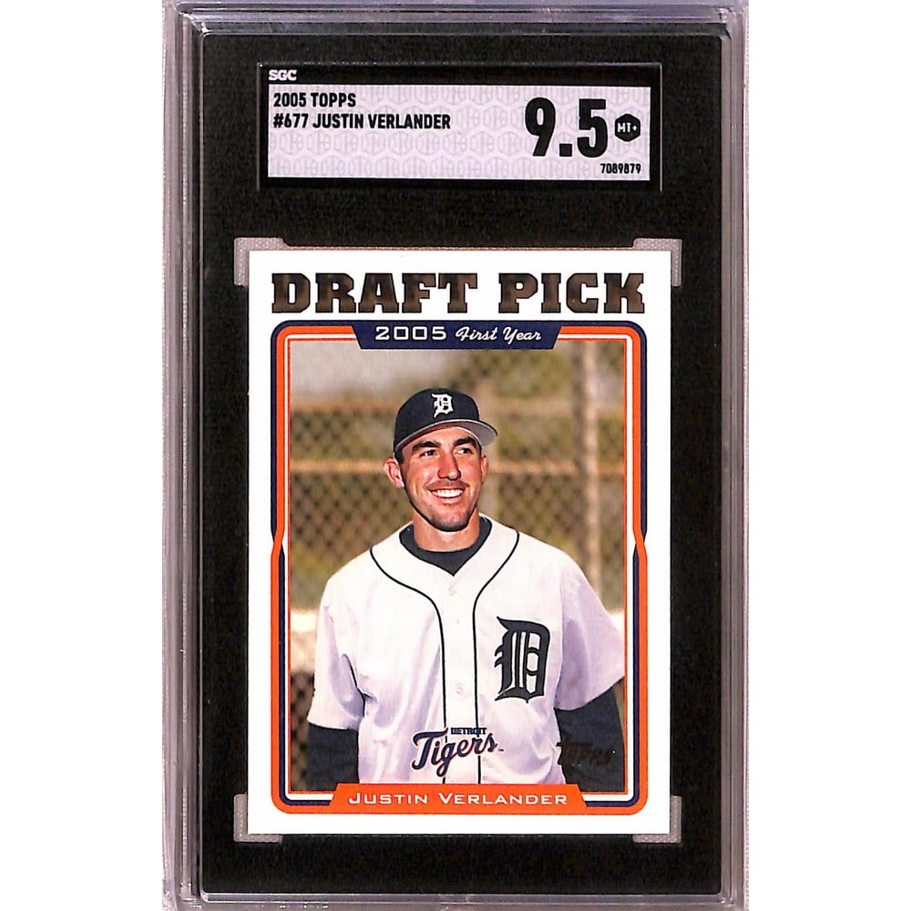2005 Topps Justin Verlander Rookie Sgc 9.5 (1 of 2)