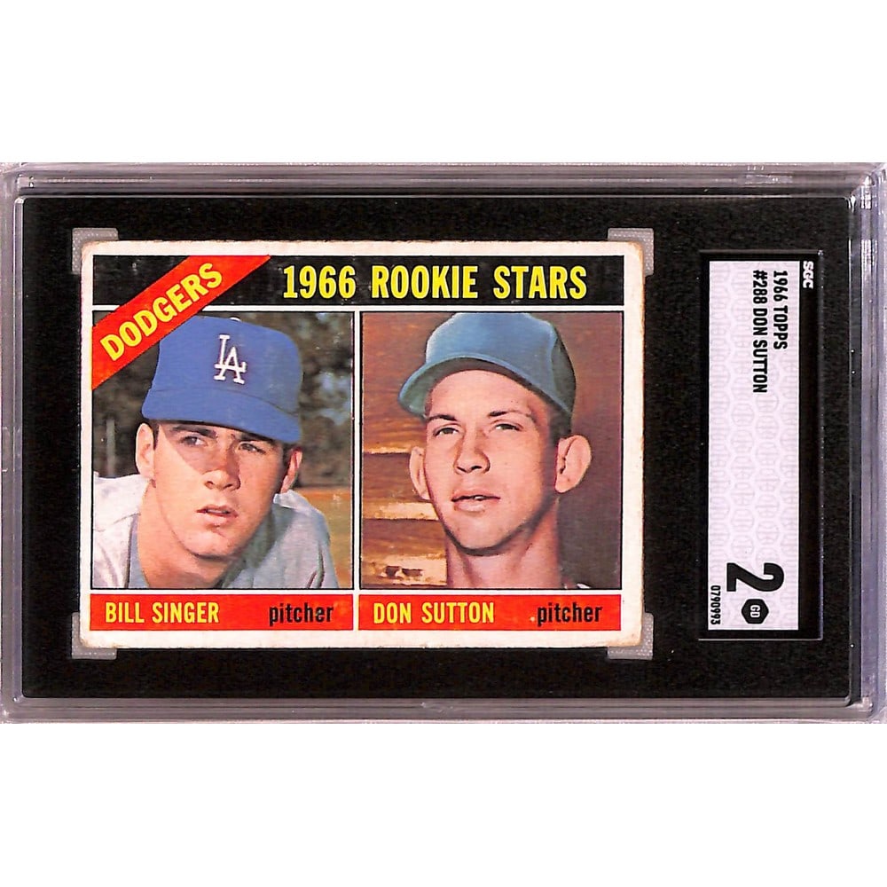 1966 Topps Don Sutton Rookie Sgc 2: 1966 Topps Don Sutton Rookie Sgc 2