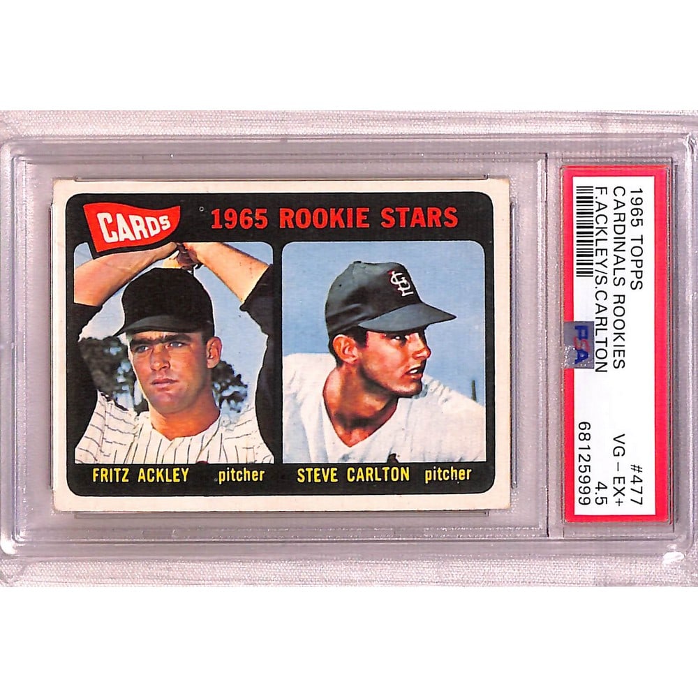 1965 Topps Steve Carlton Rookie Psa 4.5 (1 of 2)