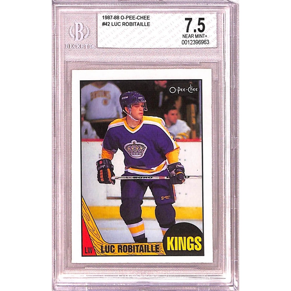 1987 Opc Luc Robitaille Rookie Bgs 7.5 (1 of 2)