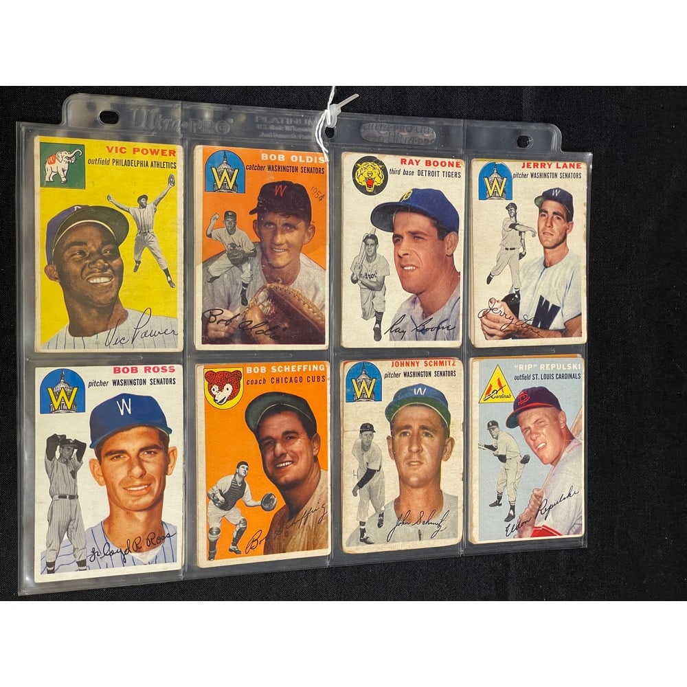 (19) 1954 Topps Baseball Cards: (19) 1954 Topps Baseball Cards