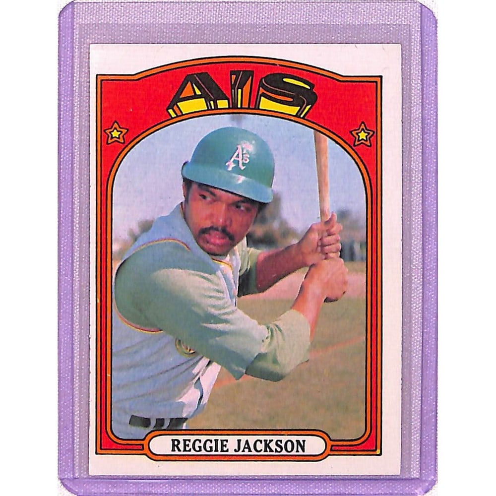 1972 Topps Reggie Jackson Sharp Card (1 of 2)
