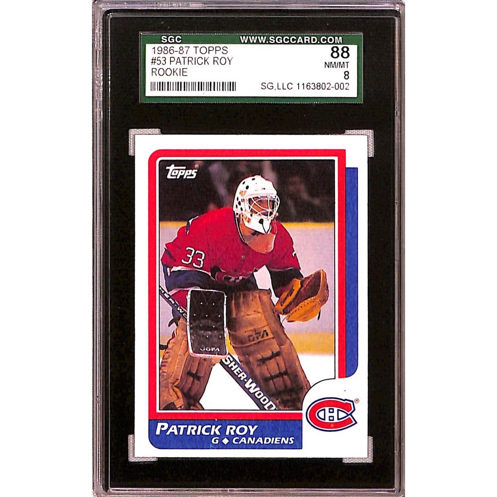 1986 Topps Patrick Roy Rookie Sgc 8 (1 of 2)