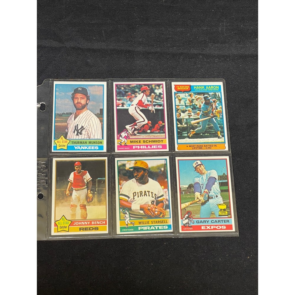 (6) High Grade 1976 Topps Baseball Stars (1 of 2)