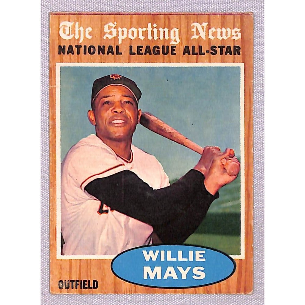 1962 Topps Willie Mays Allstar Crease Free (1 of 2)