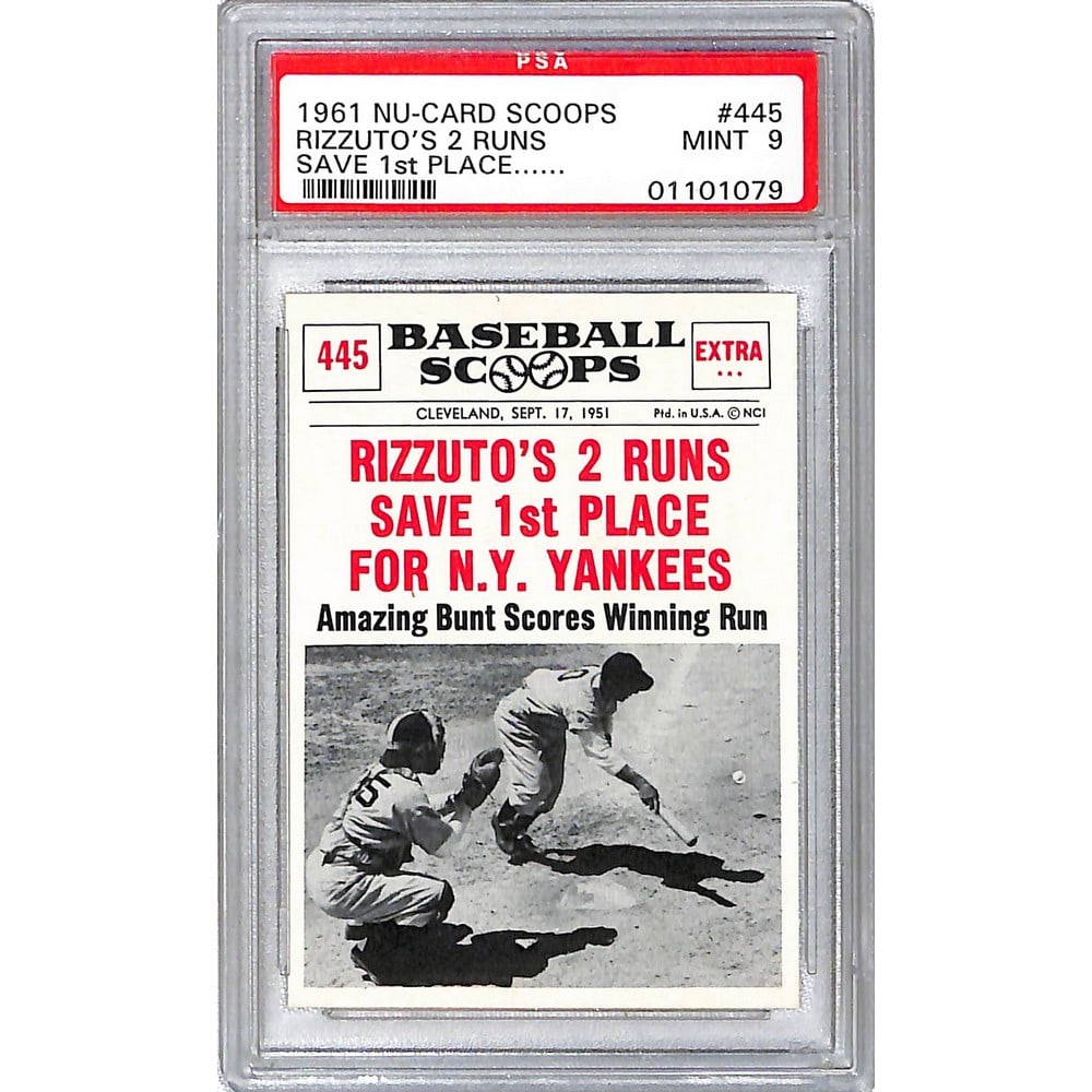 1961 Nu Card Scoops Phil Rizzuto Psa 9 (1 of 2)