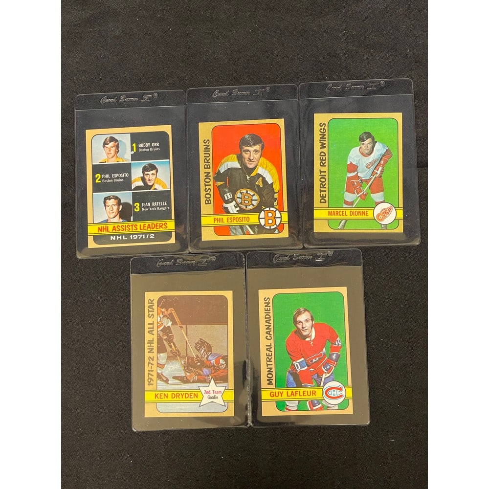 (5) 1972 Topps Hockey High Grade Stars (1 of 2)