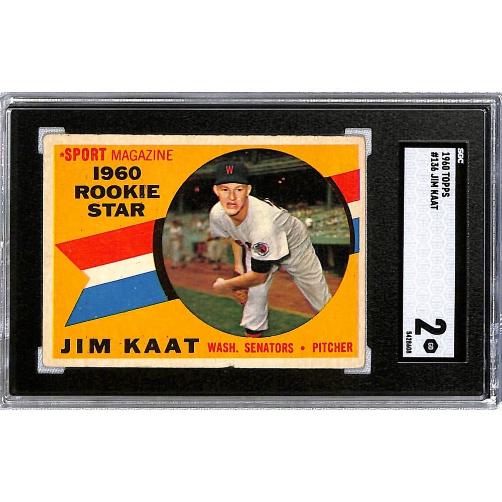 1960 Topps Jim Kaat Rookie Sgc 2 (1 of 2)