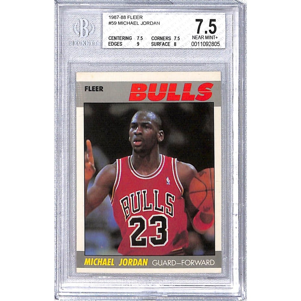 1987 Fleer Michael Jordan Bgs 7.5 (1 of 2)
