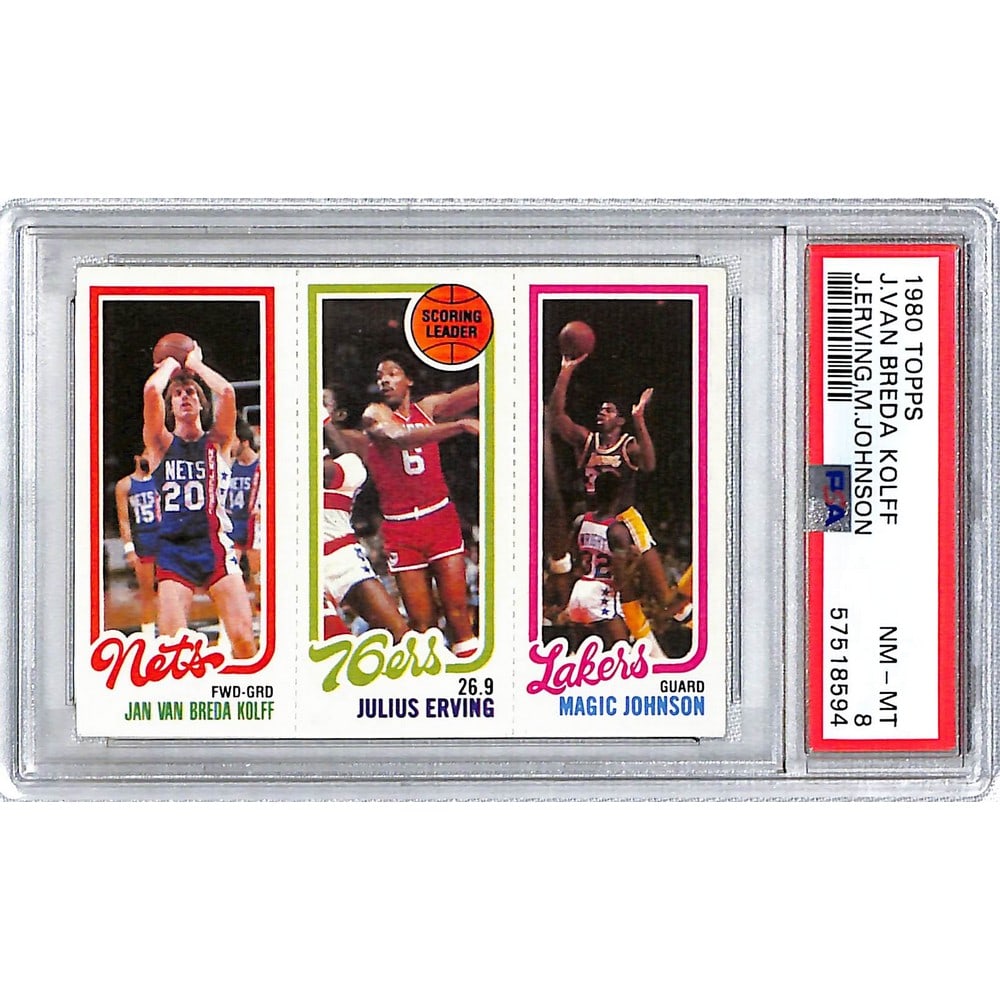 1980 Topps Magic Johnson Rc Leader Psa 8 (1 of 2)