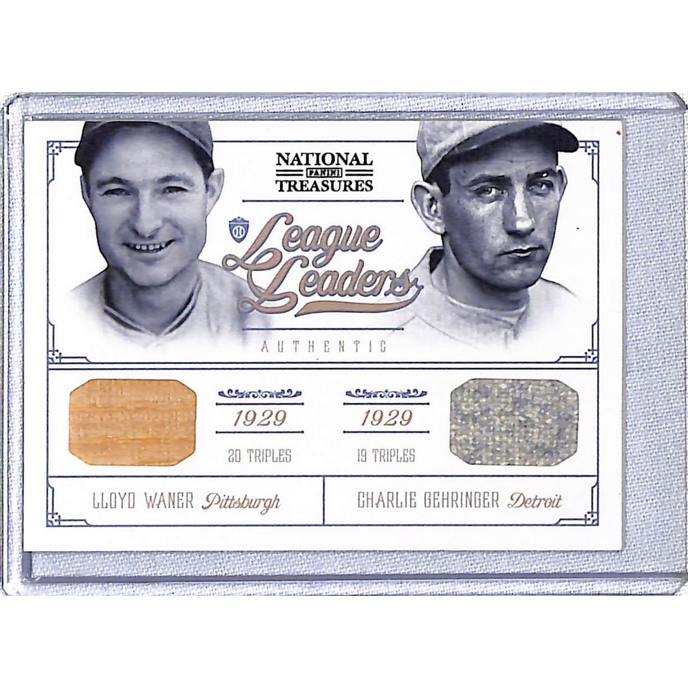 2012 National Treasures Waner/gehringer Bat Card (1 of 2)