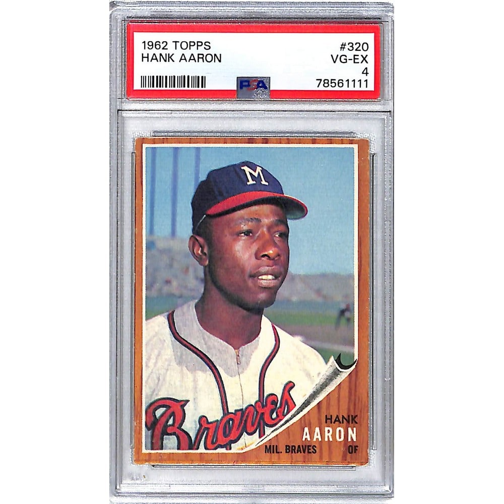 1962 Topps Hank Aaron Psa 4 (1 of 2)