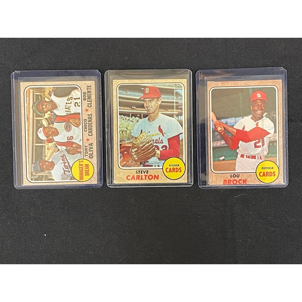 (3) 1968 Topps Baseball Stars/hof (1 of 2)