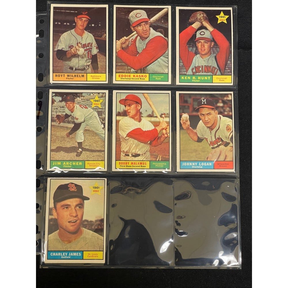 (7) 1961 Topps Baseball Hi Number Nice Shape (1 of 2)