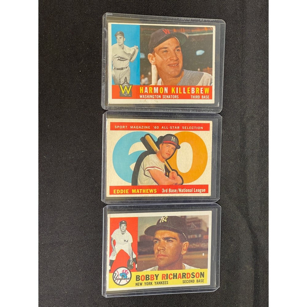 (3) 1960 Topps Baseball Stars/hof (1 of 2)