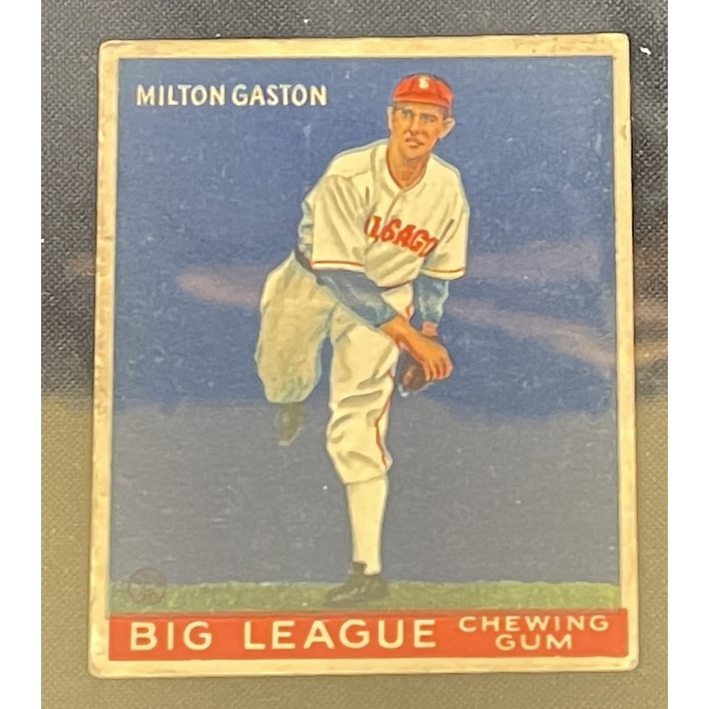 1933 Goudey Baseball Milton Gaston: 1933 Goudey Baseball Milton Gaston