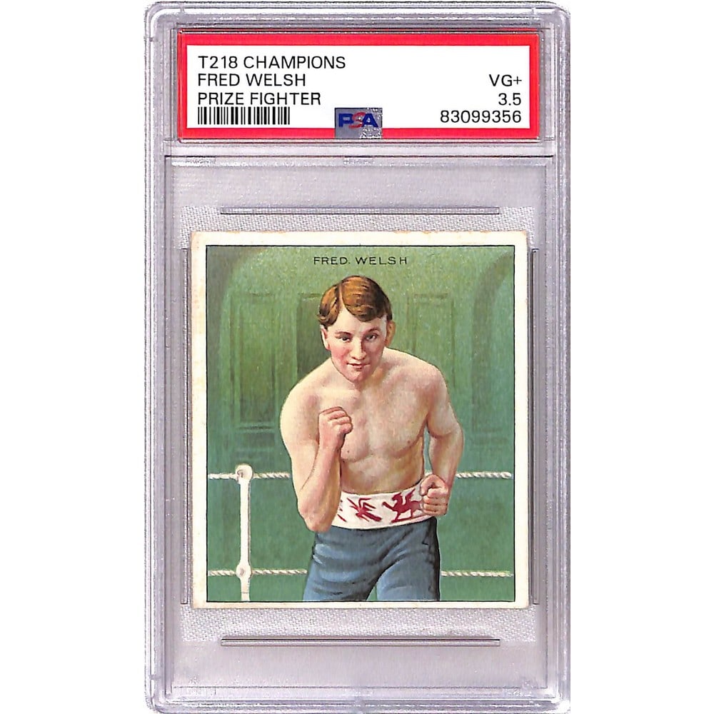 1909 T218 Champions Fred Welsh Boxing Psa 3.5: 1909 T218 Champions Fred Welsh Boxing Psa 3.5
