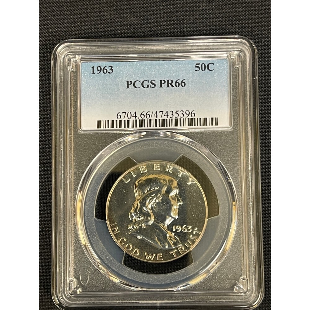 1963 Franklin Half Dollar Pcgs Proof 66 (1 of 2)