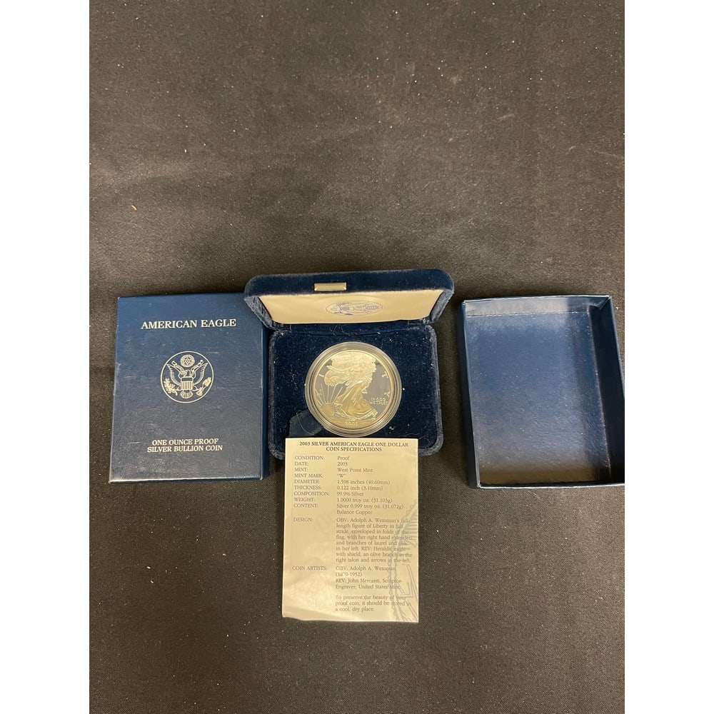 2003 American Eagle Silver 1oz Proof Dollar (1 of 2)
