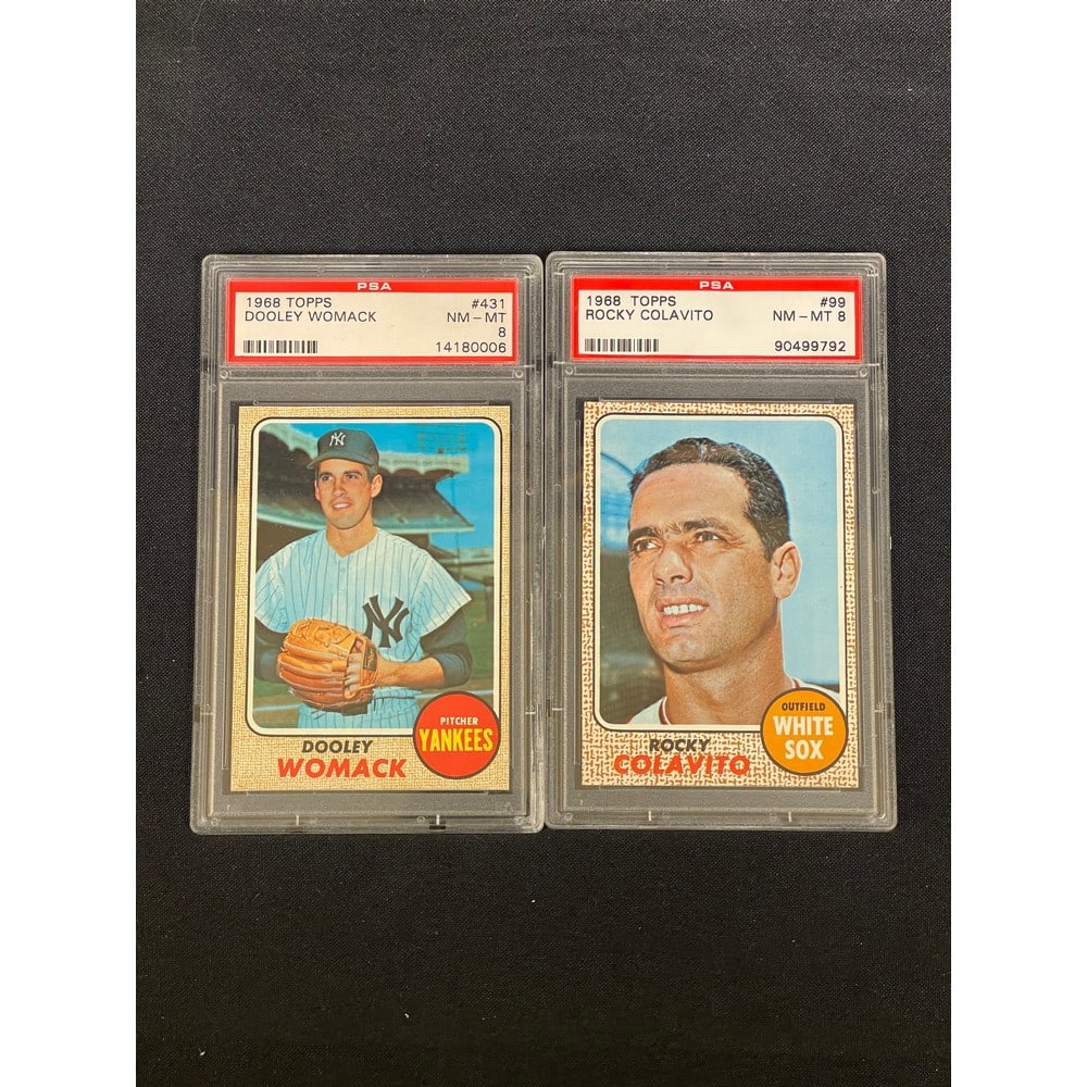 (2) 1968 Topps Psa 8 Graded Stars (1 of 2)