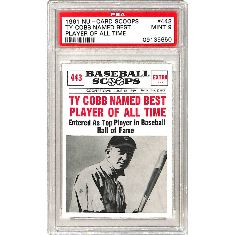 1961 Nu Card Scoops Ty Cobb Psa 9 (1 of 2)