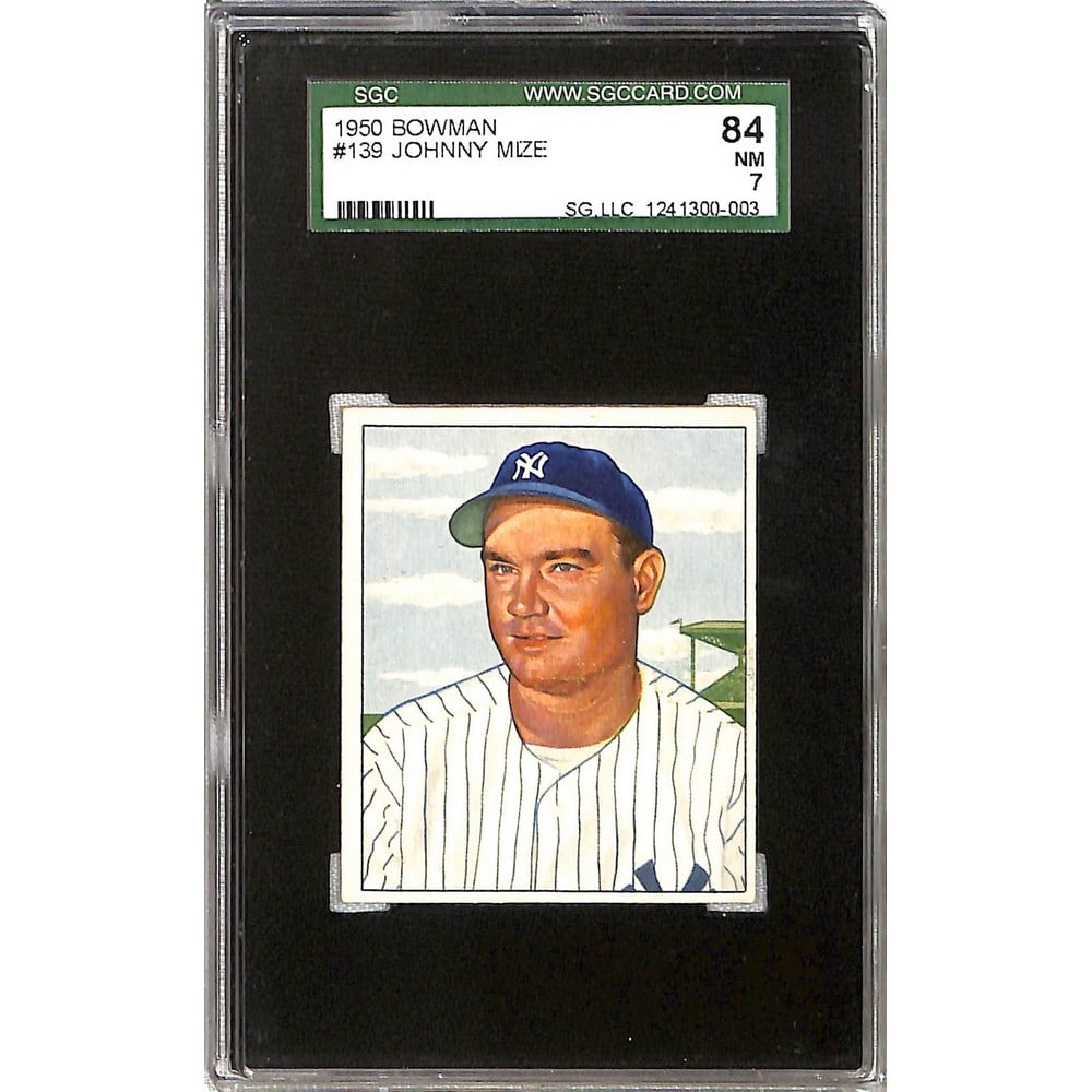 1950 Bowman Johnny Mize Sgc 7 (1 of 2)