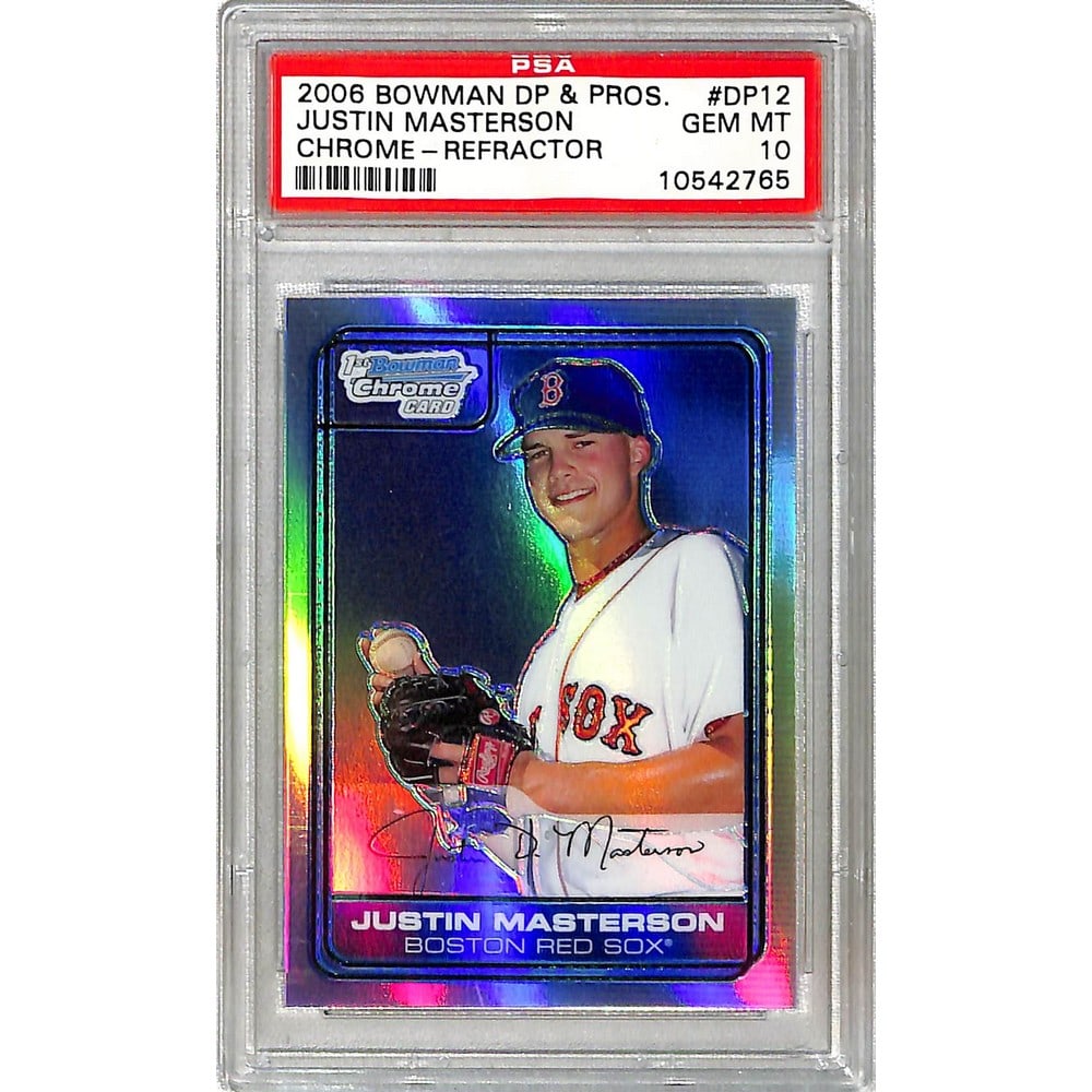 2006 Bowman Justin Masterson Rc Refractor Psa 10 (1 of 2)