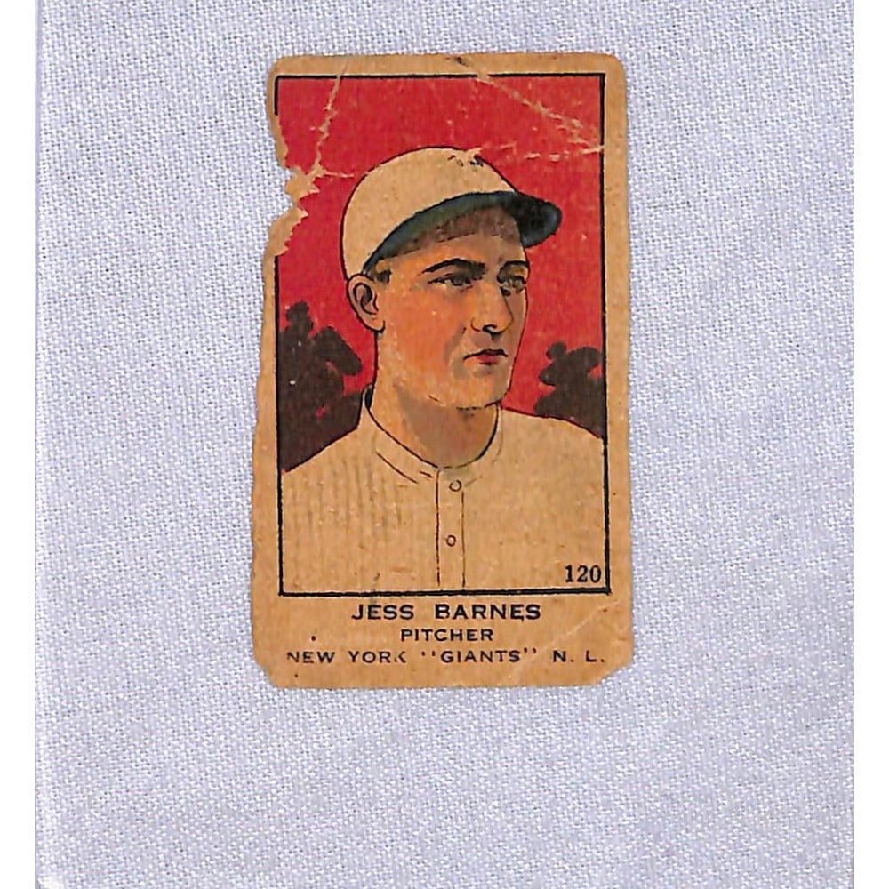 Circa 1920 Jess Barnes Strip Card Hof (1 of 2)