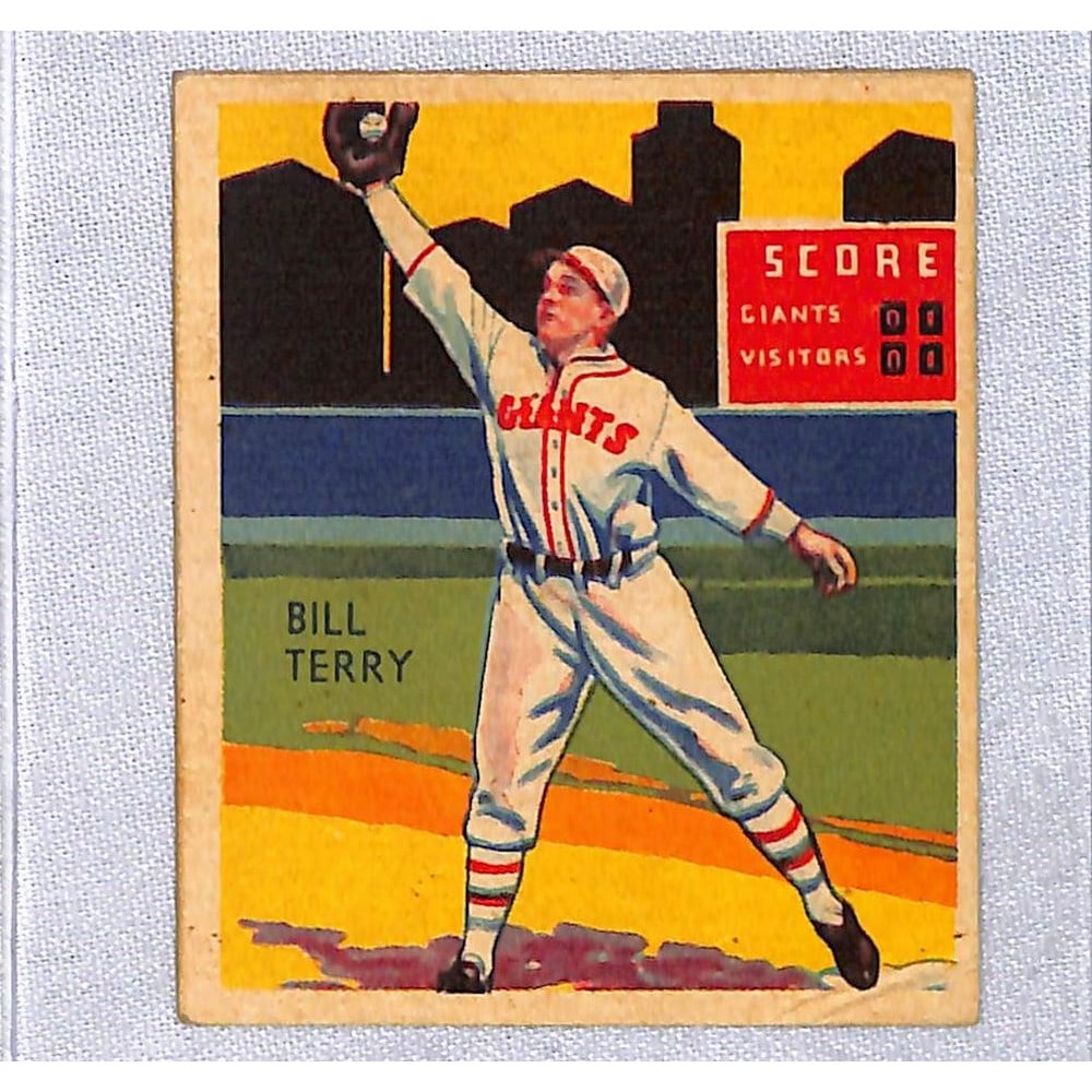 1934-36 Diamond Stars Crease Free Bill Terry Vgex: 1934-36 Diamond Stars Crease Free Bill Terry Vgex
