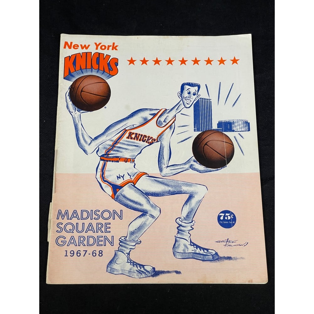 1967-68 Ny Knicks Vs Supersonics Program: 1967-68 Ny Knicks Vs Supersonics Program
